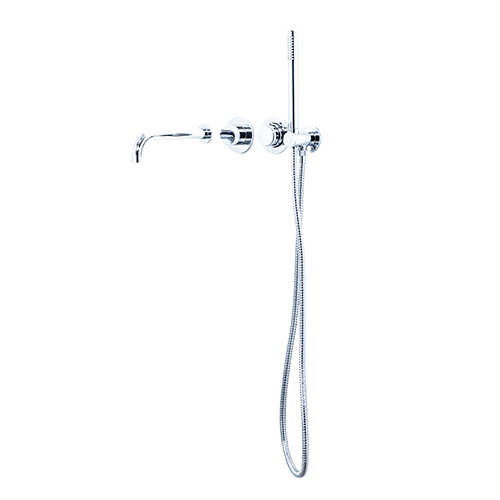 THERMOSTATIC BATH MIXER WITH HANDSET