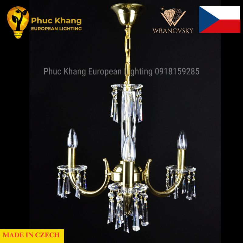 Đèn chùm đồng Alrai III Gold