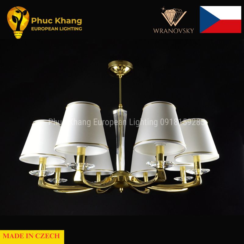 Đèn chùm đồng Helios VIII Gold