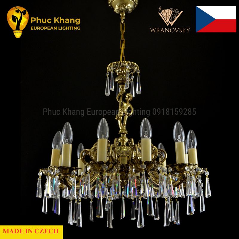 Đèn chùm đồng Pisces XII Gold