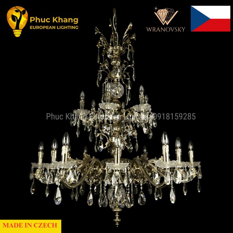 Đèn Chùm Đồng Sirius XVIII Silver