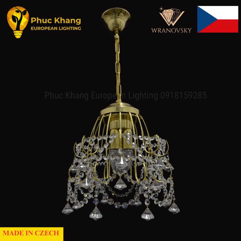 Đèn Lồng Pha Lê Shanghai IV Gold Thiết Kế Độc Bản Châu Âu