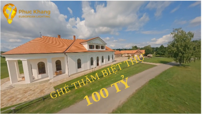 BIỆT THỰ 100 TỶ SỬ DỤNG ĐÈN CHÂU ÂU